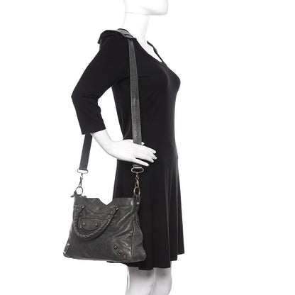 Balenciaga Agneau Giant 12 Rose Gold Hardware Town Anthracite 2 of 12