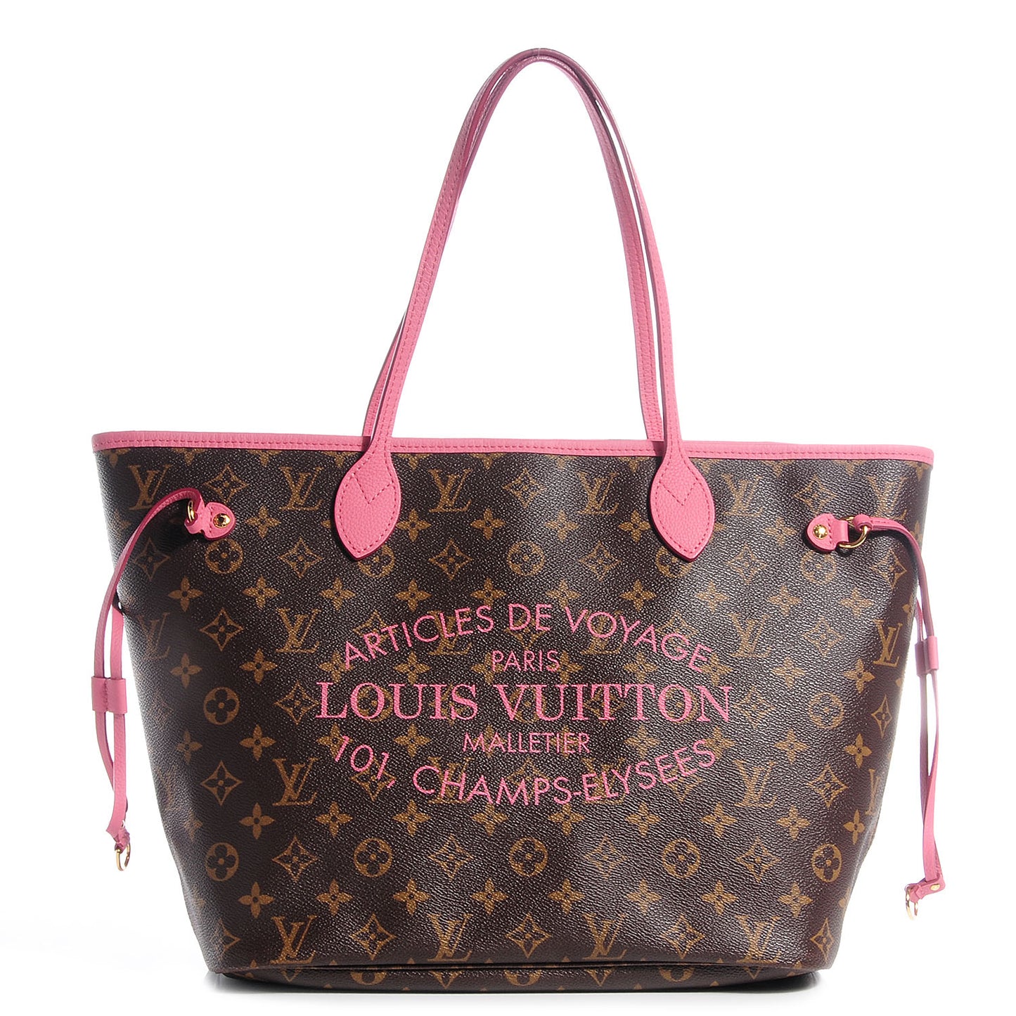 Monogram Articles de Voyage Ikat Neverfull MM Rose Velours