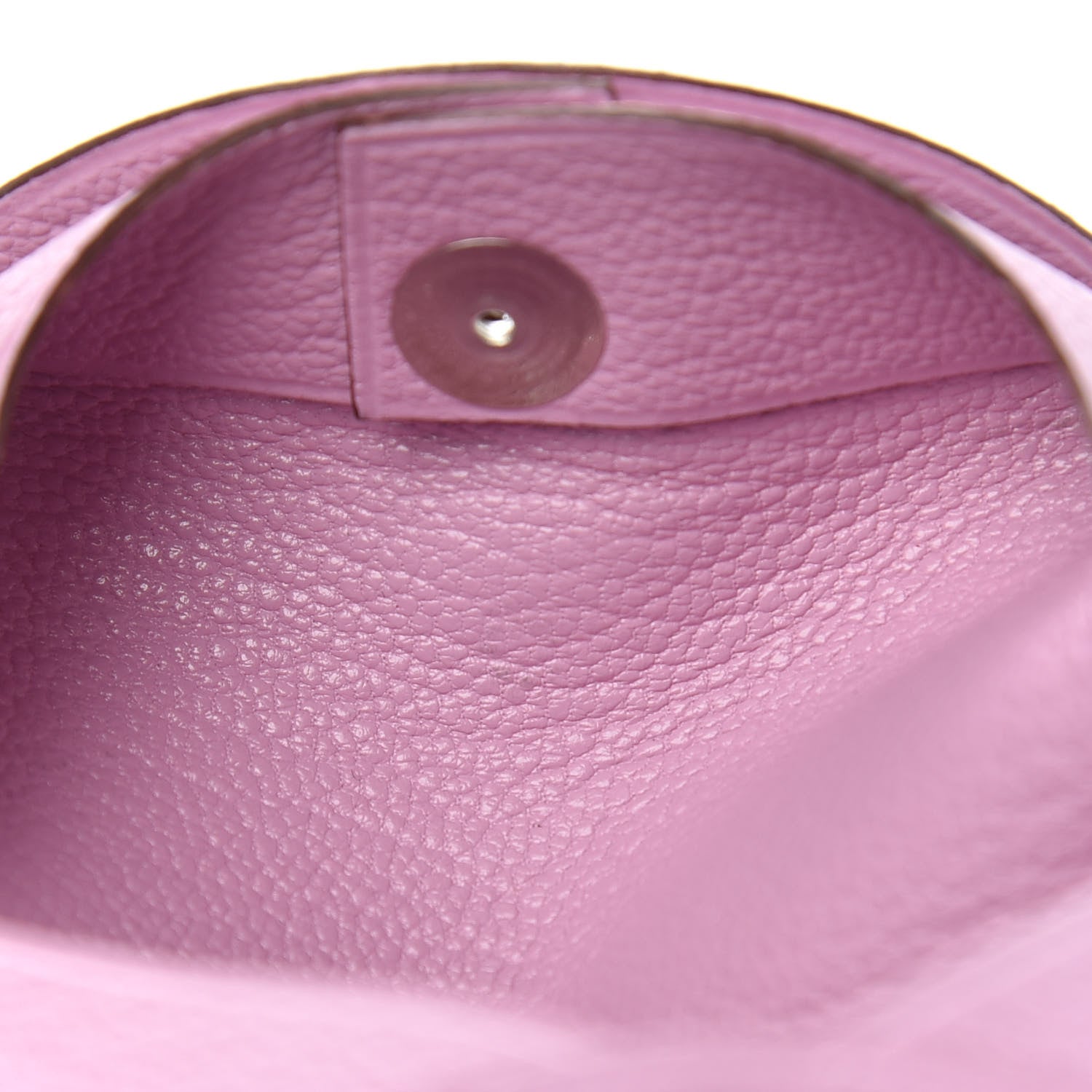 Hermes Chevre Mysore Bastia Coin Purse Mauve Sylvestre 7 of 8