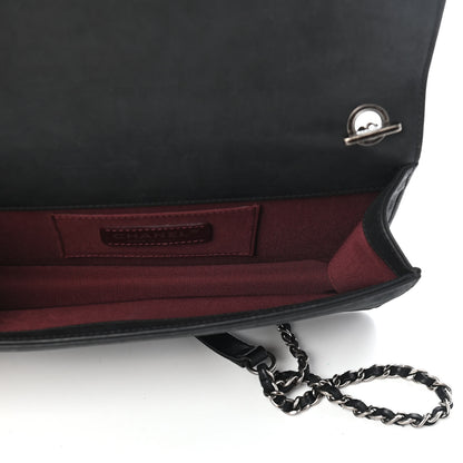 Chanel Iridescent Calfskin Marble Plexiglass Horizontal Boy Brick Flap Dark Khaki 4 of 9