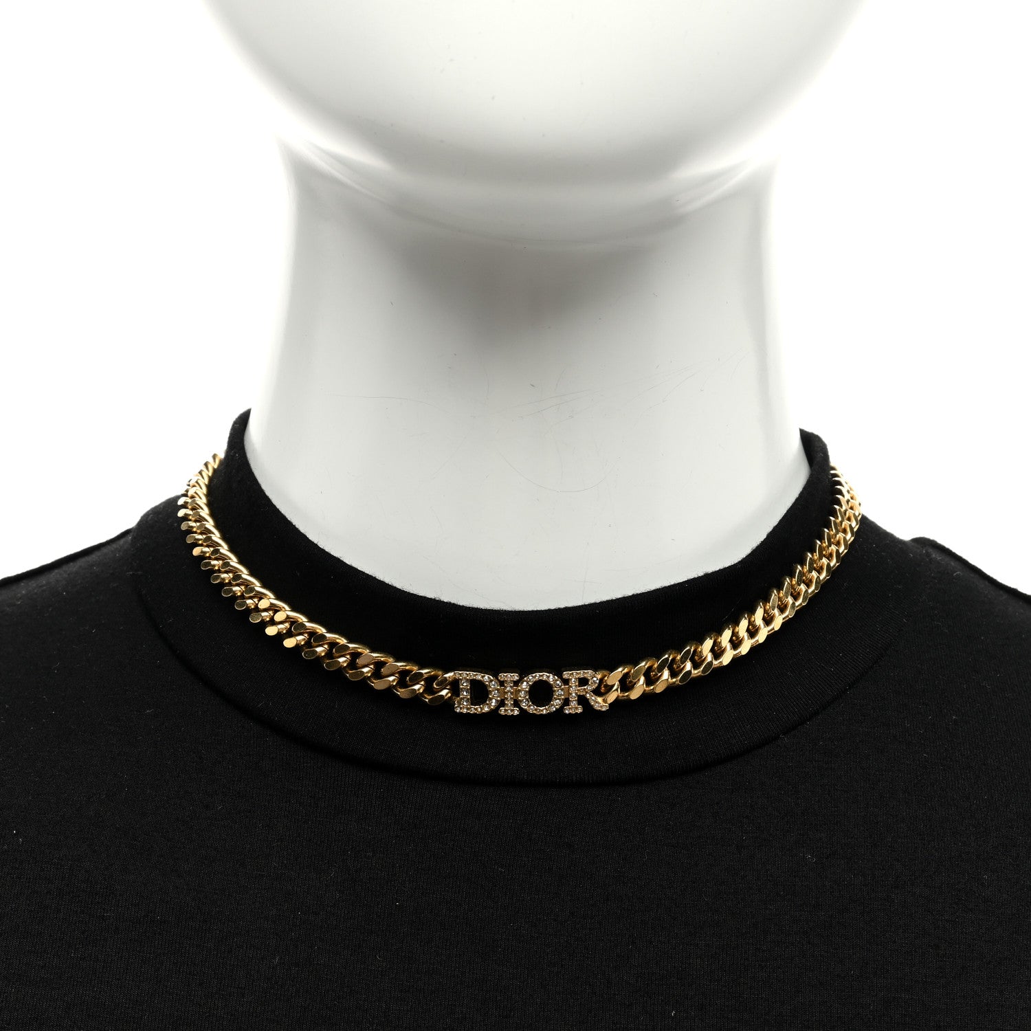 Christian Dior Metal Crystal Dio(r)evolution Choker Gold 2 of 4