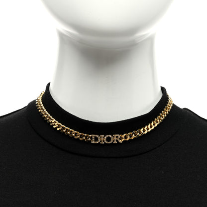 Christian Dior Metal Crystal Dio(r)evolution Choker Gold 2 of 4