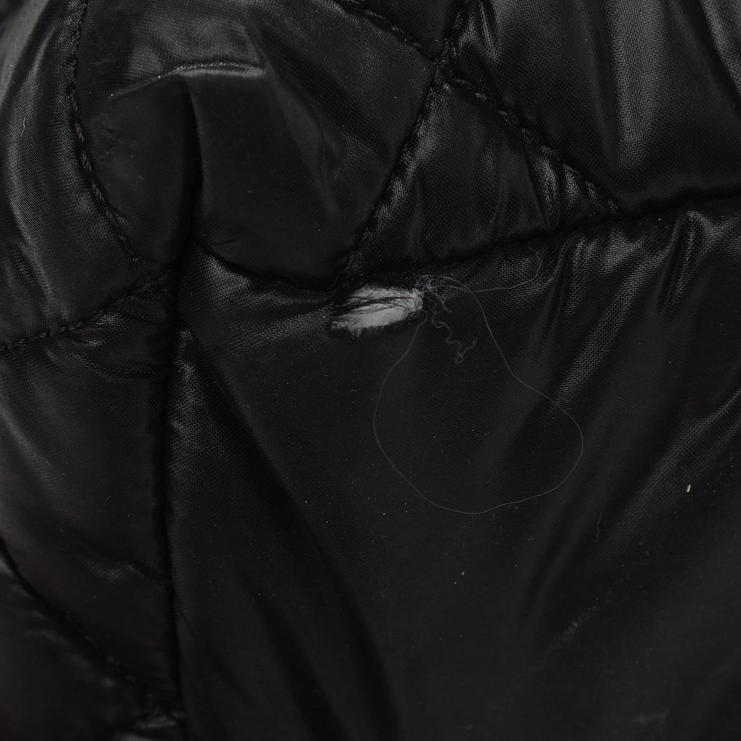 Nylon Quilted Large Coco Cocoon Tote Black