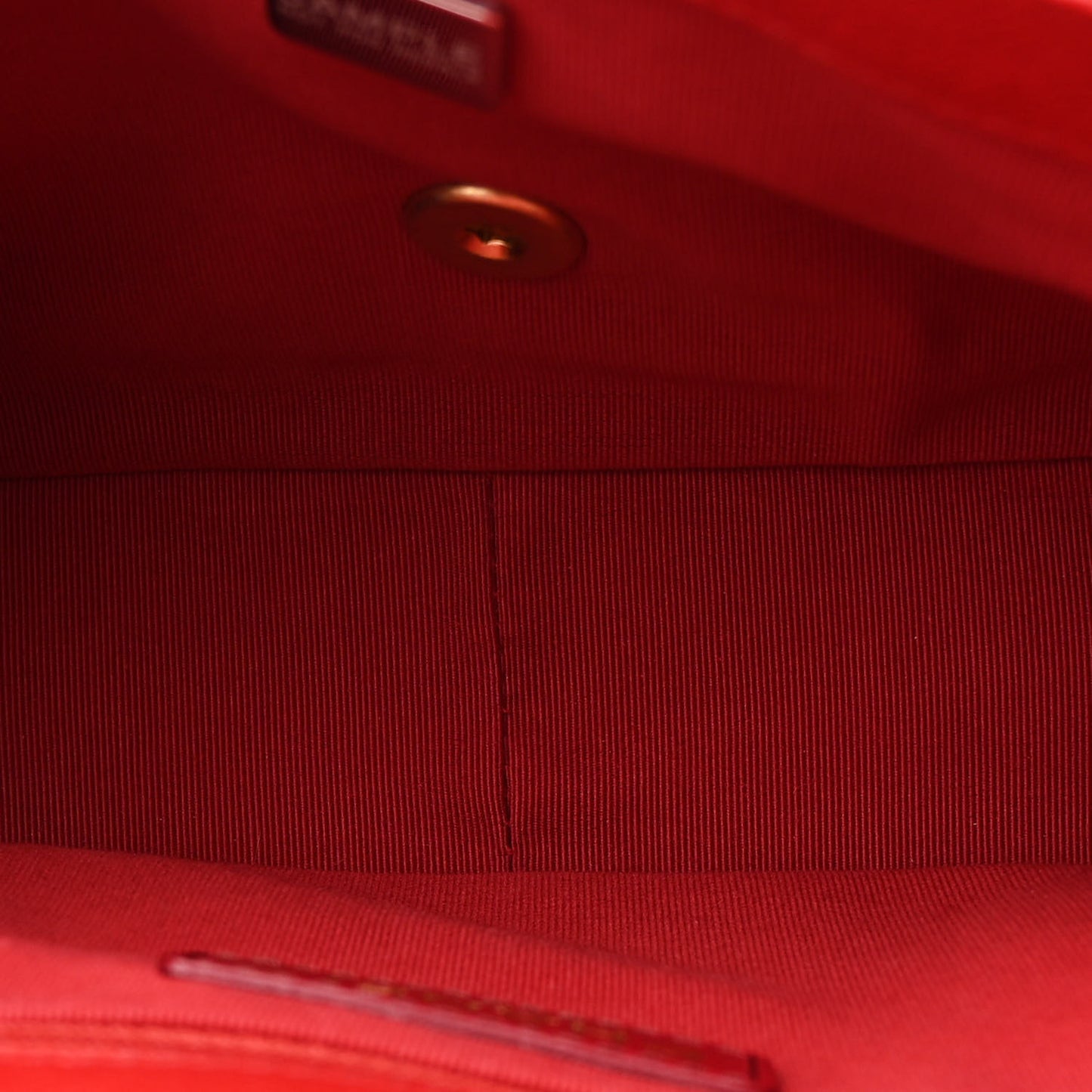 Shiny Caviar Quilted Large Chain Melody Flap Red