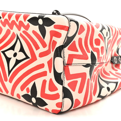 Louis Vuitton Monogram Giant Crafty NeoNoe MM Creme Rouge Black 9 of 10