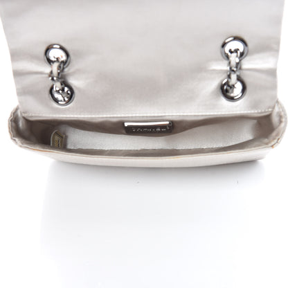 Chanel Satin Beaded Single Flap Silver 7 of 13