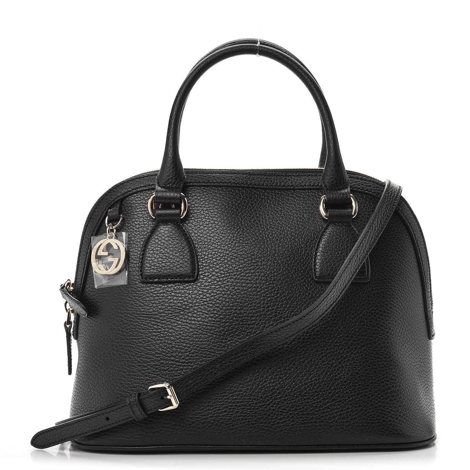 Gucci Calfskin Medium Dome Bag Black 1 of 8