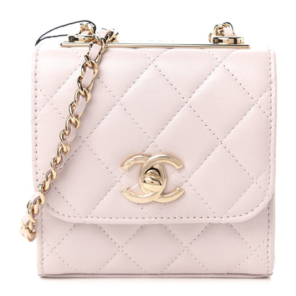 Chanel Lambskin Quilted Mini Trendy CC Clutch With Chain Lilas Lilac 1 of 11