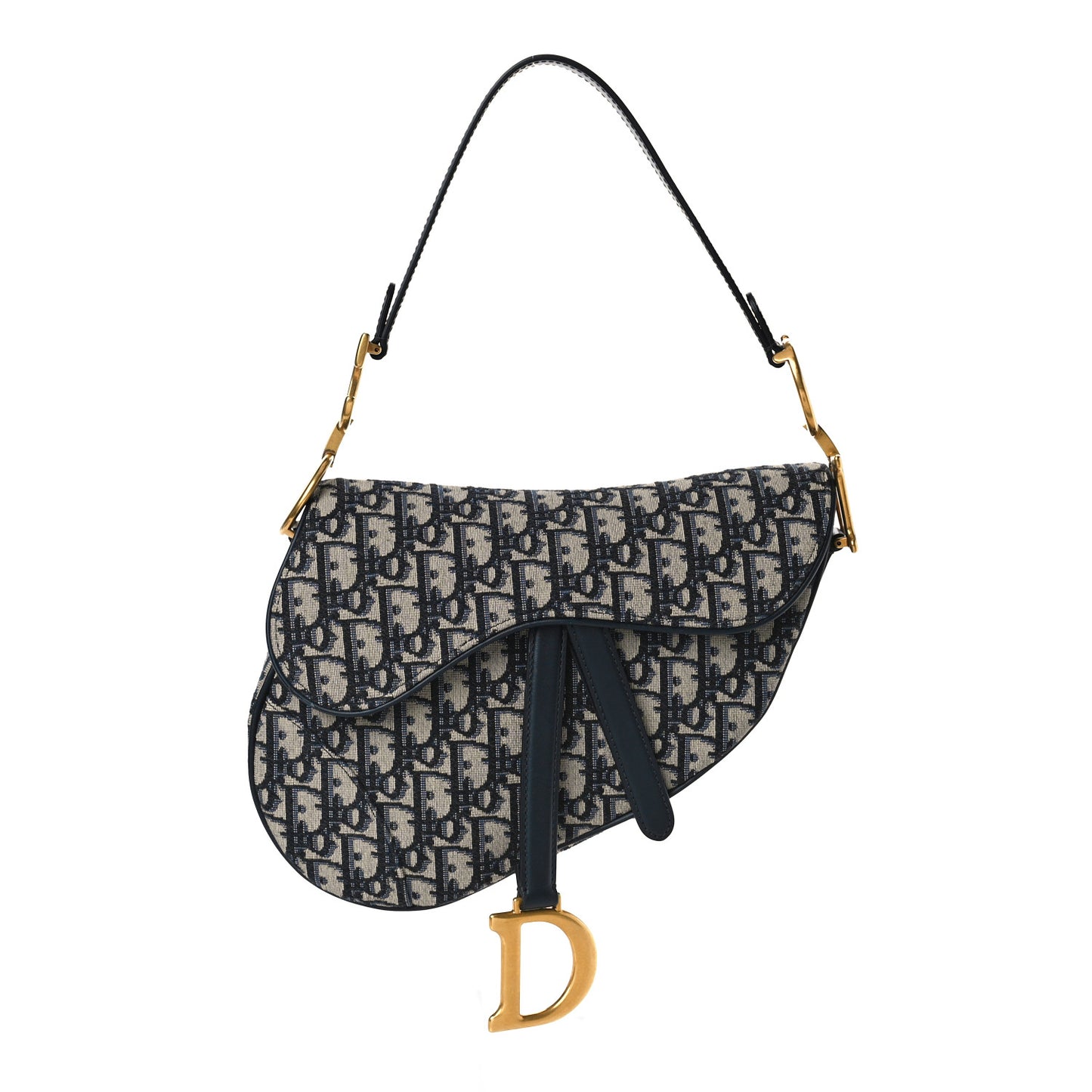 Oblique Saddle Bag Blue