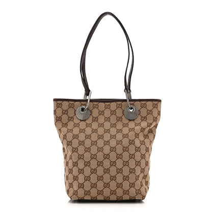 Gucci Monogram Small Eclipse Tote Brown 1 of 11