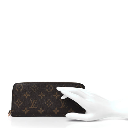 Louis Vuitton Monogram Clemence Wallet Rose Ballerine 2 of 7