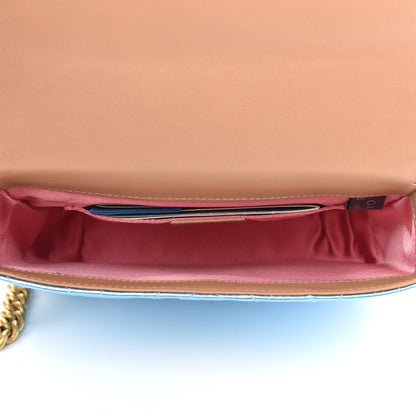 Gucci Metallic Nappa Matelasse Broadway Shoulder Bag Cielo 7 of 10