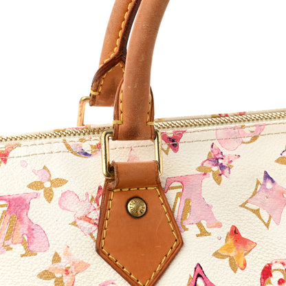 Louis Vuitton Watercolor Aquarelle Speedy 35 White 10 of 11