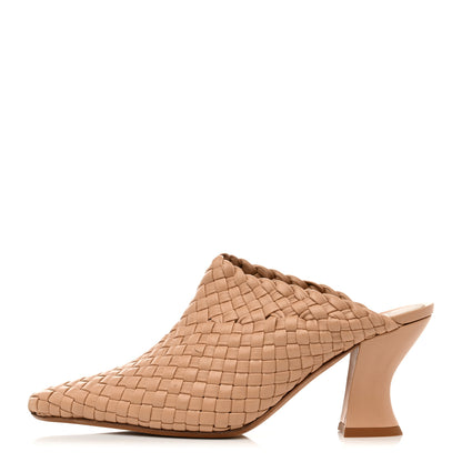 Bottega Veneta Nappa Intrecciato Almond Mules 37.5 Beige 1 of 7