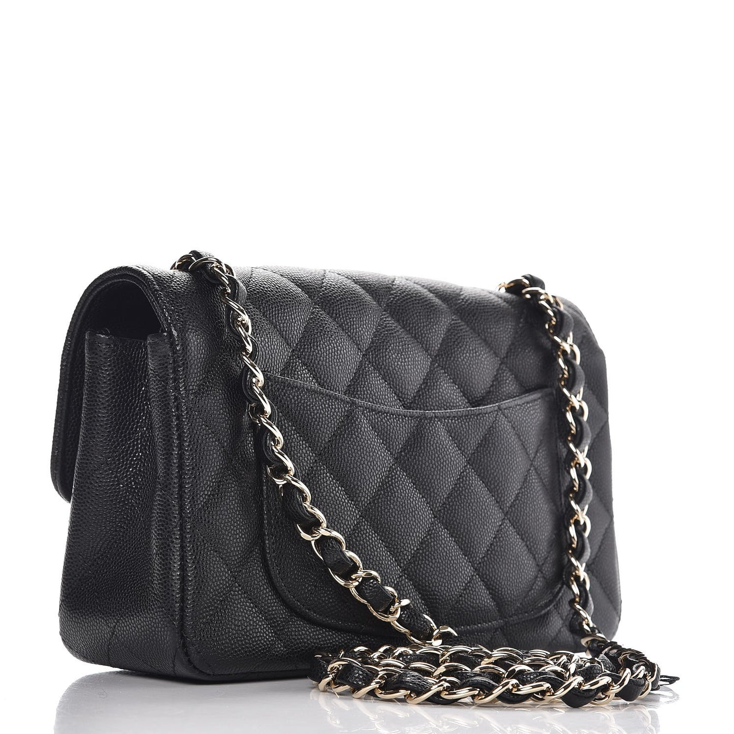 Caviar Quilted Mini Rectangular Flap Black