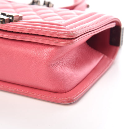 Chanel Calfskin Quilted Small Boy Flap Pink 15 of 17