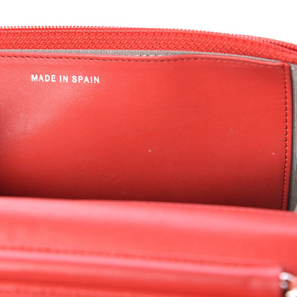 Chanel Caviar Timeless CC Wallet On Chain WOC Light Red 20 of 21
