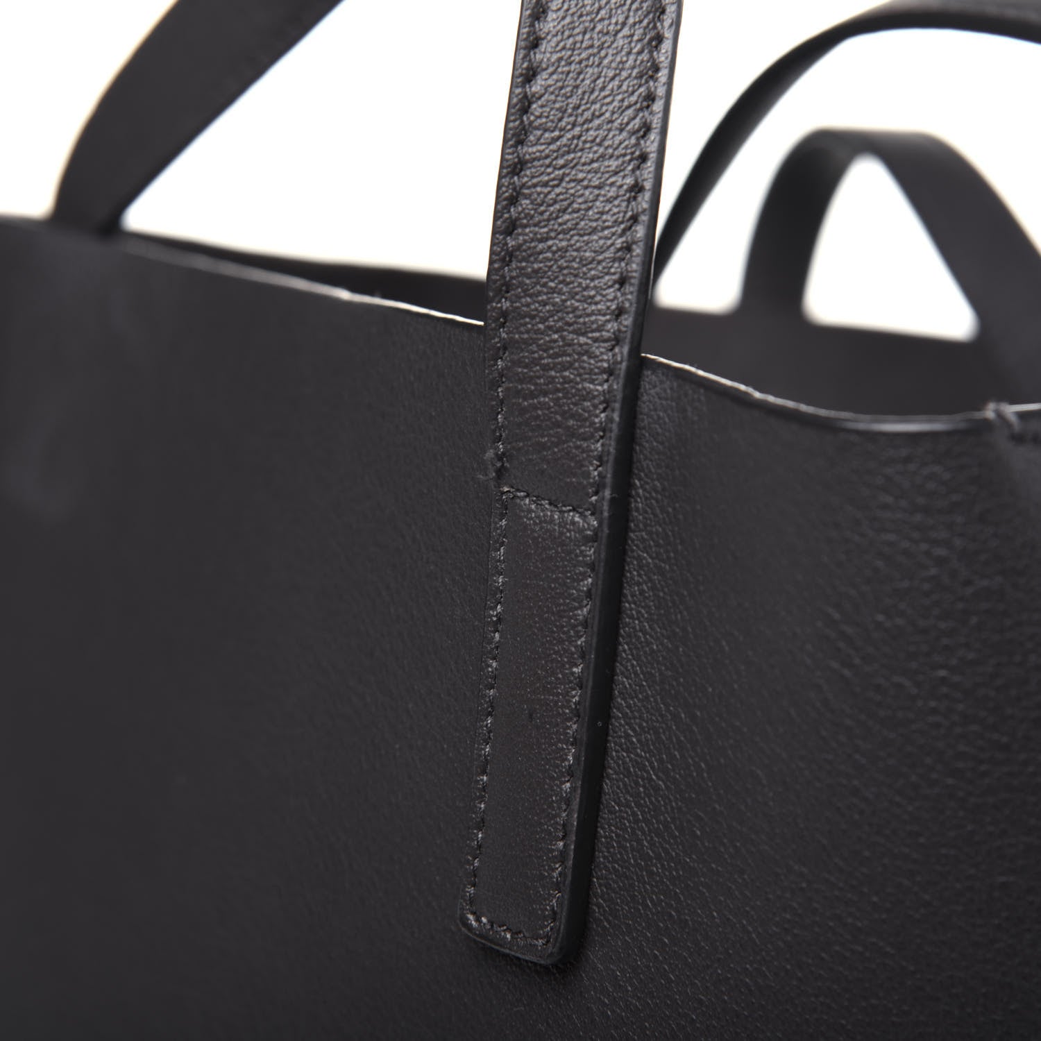 Saint Laurent Calfskin Large Shopping Tote Fog 22 of 23