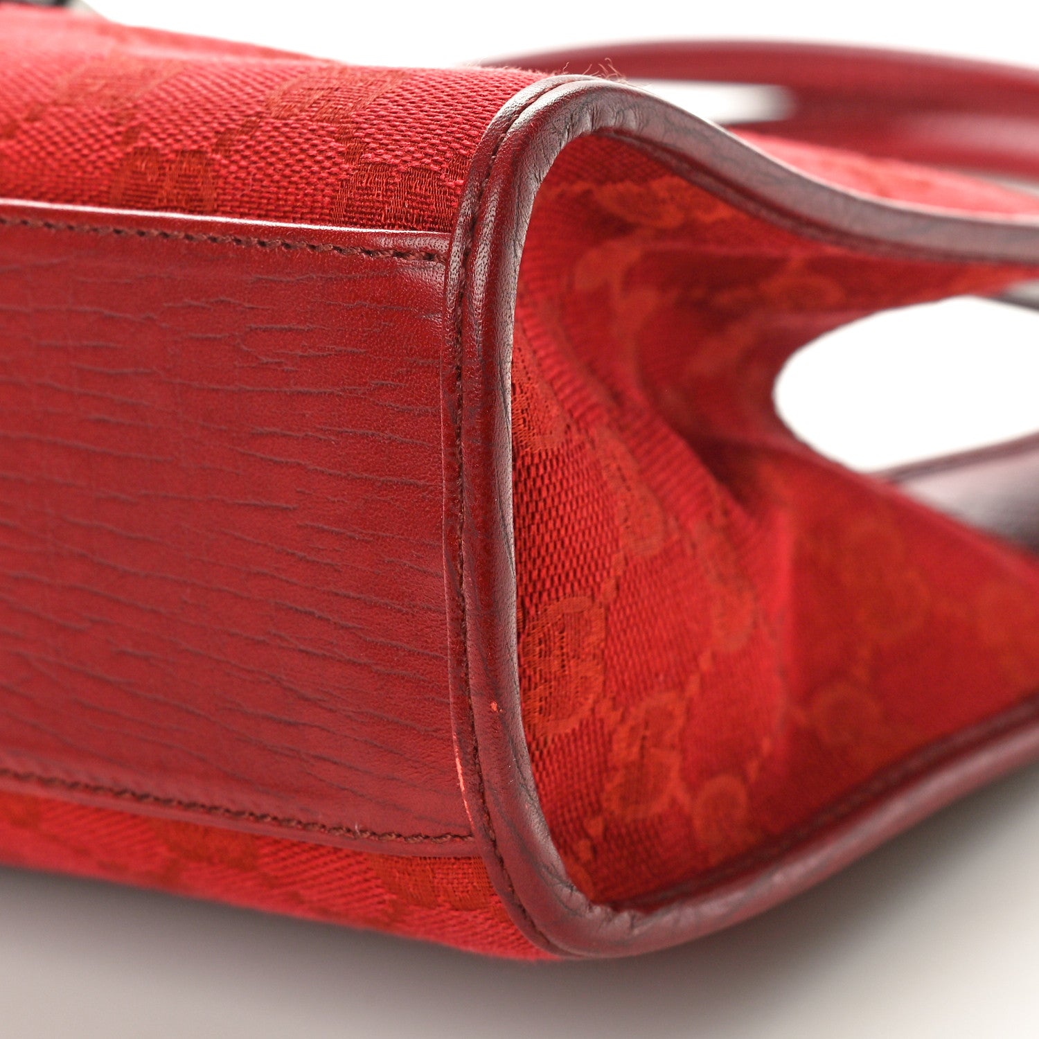 Gucci Monogram Small Bardot Bag Red 10 of 11