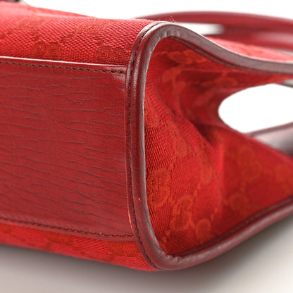 Gucci Monogram Small Bardot Bag Red 10 of 11
