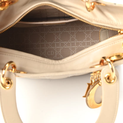 Christian Dior Lambskin Cannage Medium Lady Dior Light Beige 5 of 11