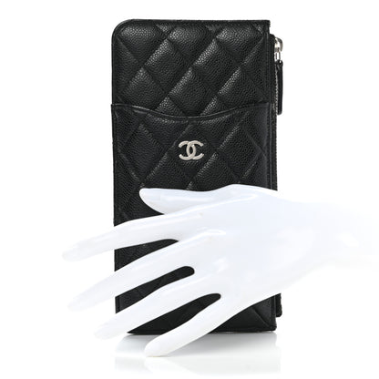 Chanel Caviar Quilted Classic iPhone Pouch Black 2 of 9