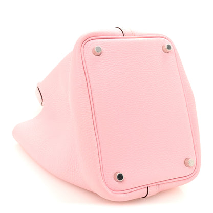 Hermes Taurillon Clemence Picotin Lock 18 PM Rose Sakura 4 of 10