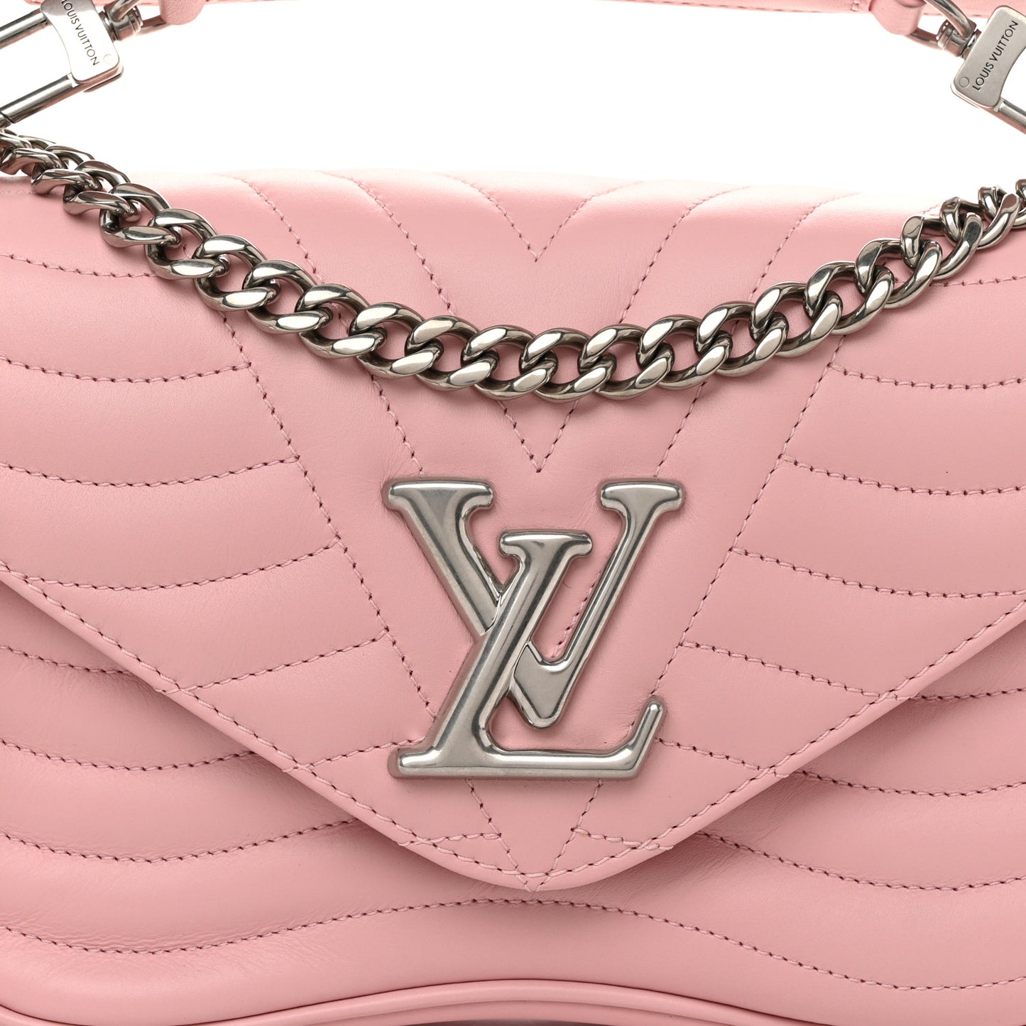 Calfskin New Wave Chain MM Smoothie Pink
