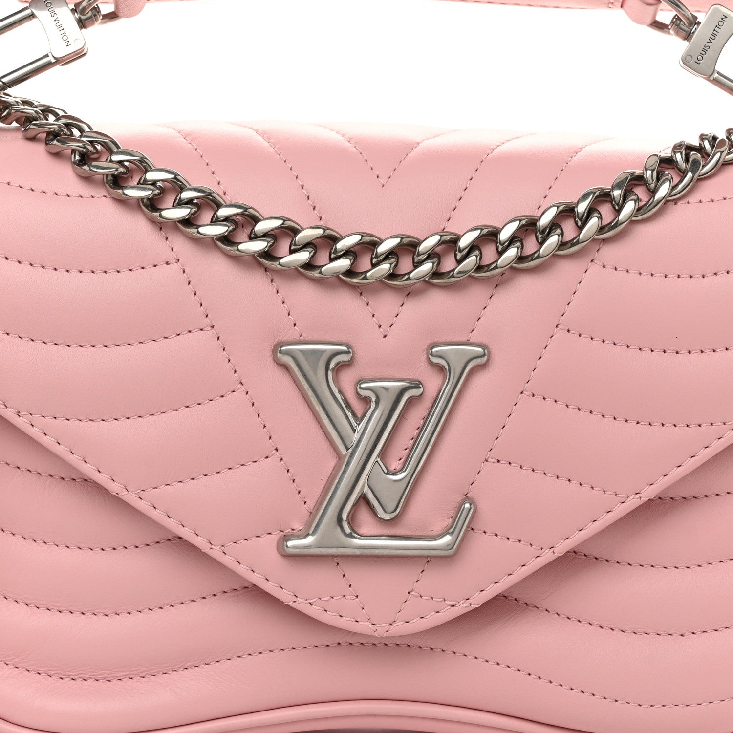 Louis Vuitton Calfskin New Wave Chain MM Smoothie Pink 7 of 9