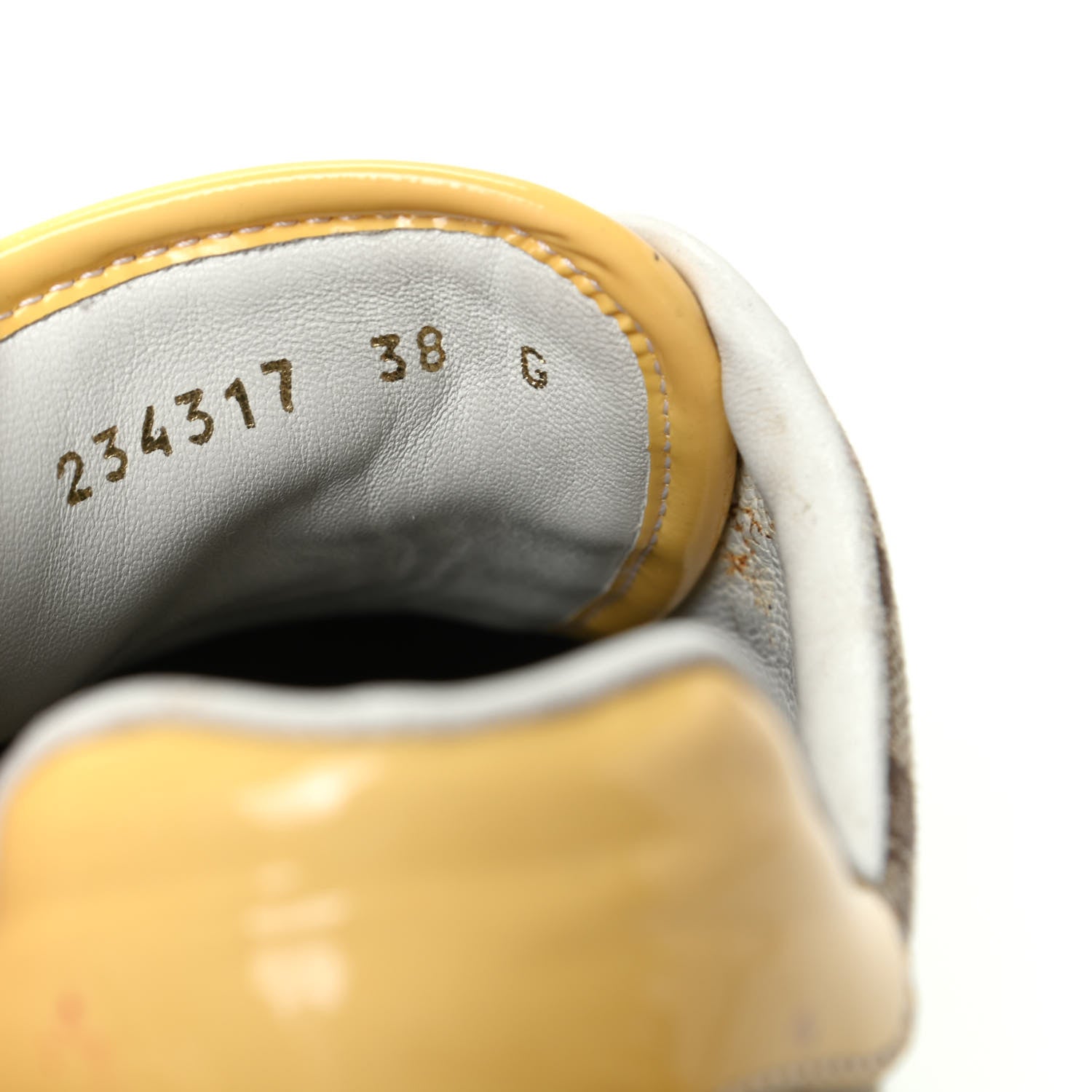 Gucci Monogram Web Sneakers 38 Yellow 8 of 11