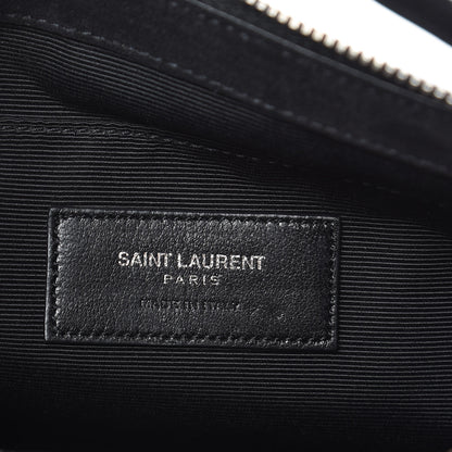 Saint Laurent Suede Calfskin Small Fringe Crossbody Bag Black 6 of 8