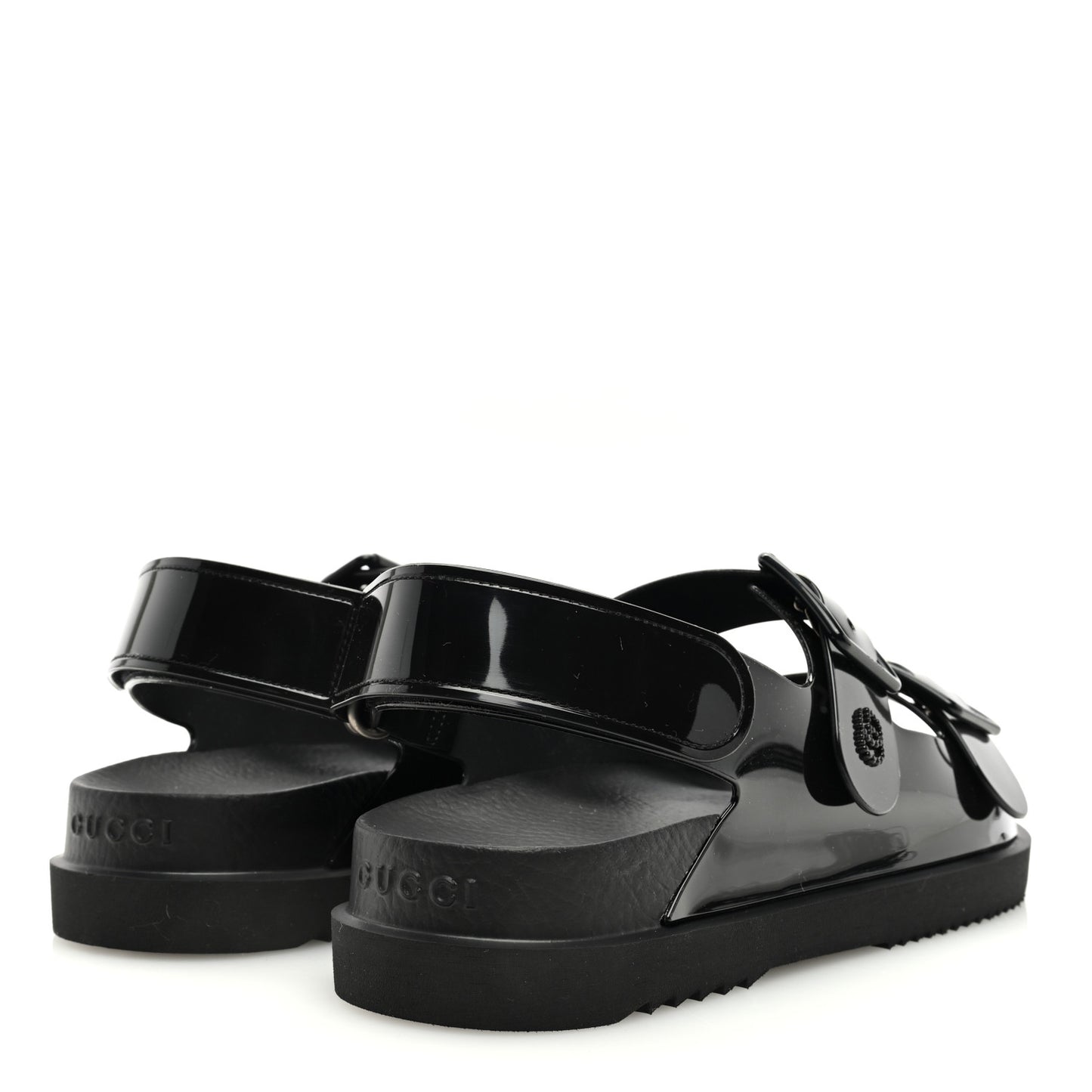 Rubber Mini Double G Womens Isla Dad Sandals 39 Black