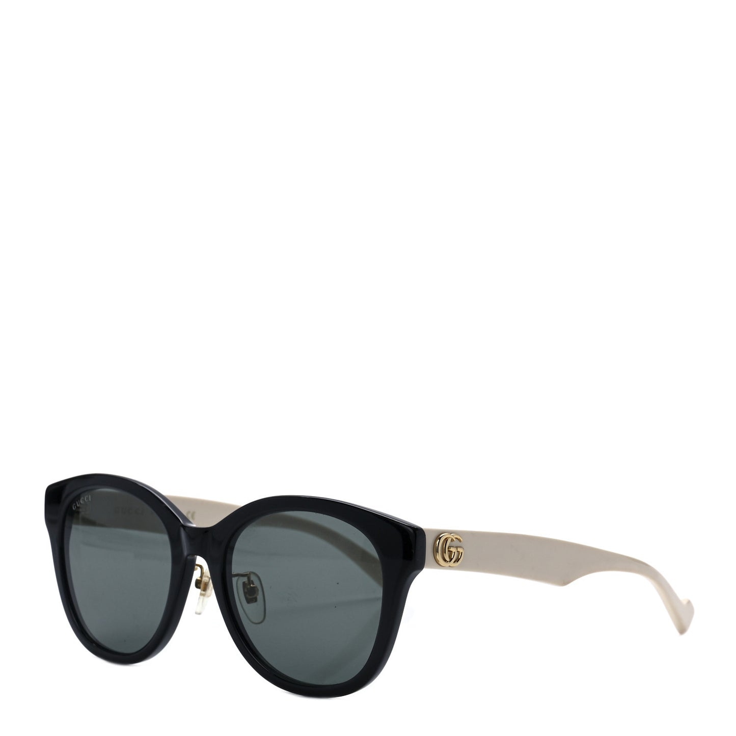 Acetate Square Frame Sunglasses GG1000SK Black White