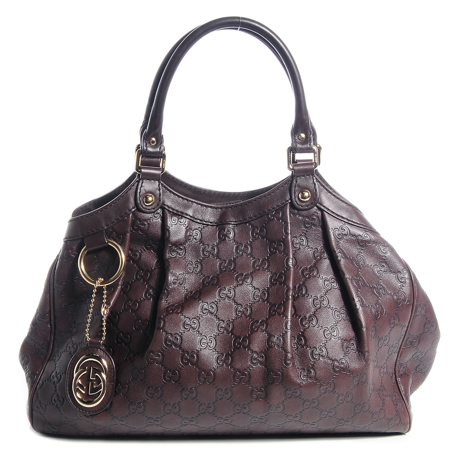 Gucci Guccissima Medium Sukey Tote Brown 1 of 7