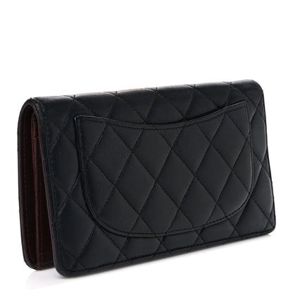Chanel Lambskin Quilted Yen Wallet Black 3 of 8