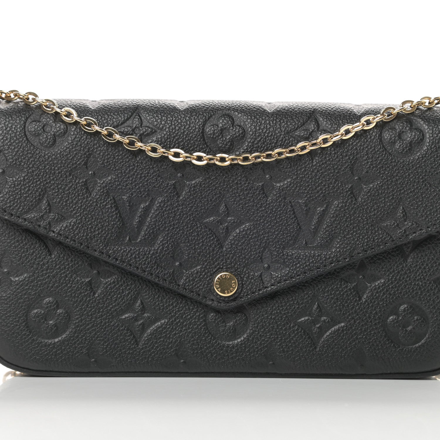 Louis Vuitton Empreinte Pochette Felicie Chain Wallet Black 11 of 14