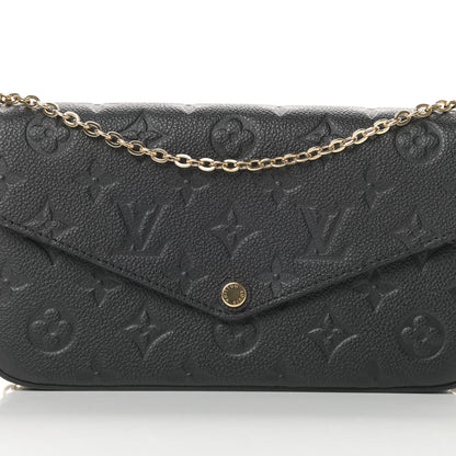 Louis Vuitton Empreinte Pochette Felicie Chain Wallet Black 11 of 14