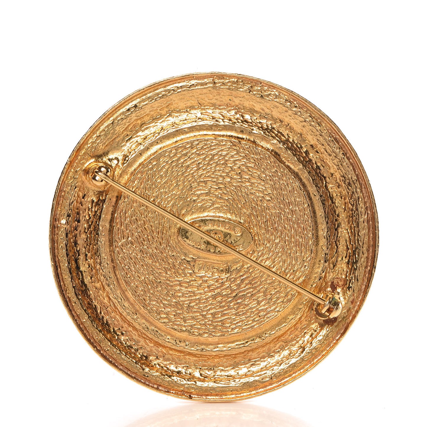 Medallion CC Brooch Gold