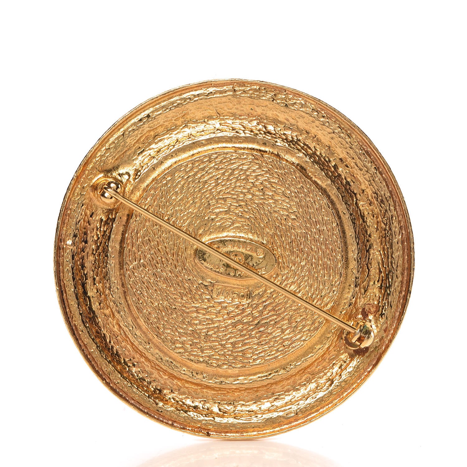 Chanel Medallion CC Brooch Gold 3 of 4