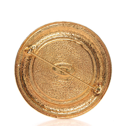 Chanel Medallion CC Brooch Gold 3 of 4