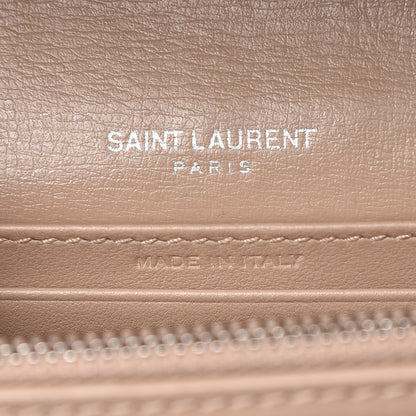 Saint Laurent Calfskin Monogram Sunset Chain Wallet Dark Beige 6 of 9