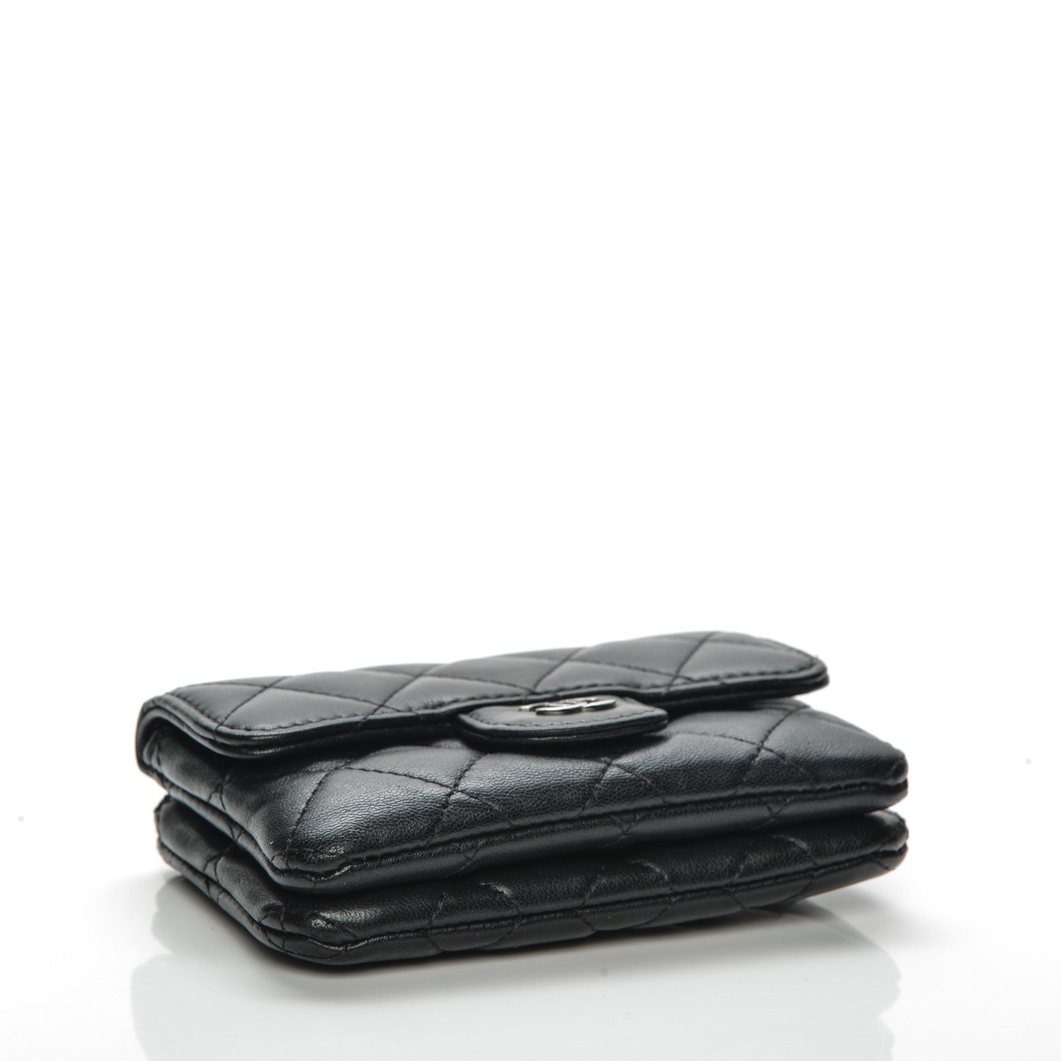 Chanel Lambskin Quilted Coin Purse Black 4 of 7
