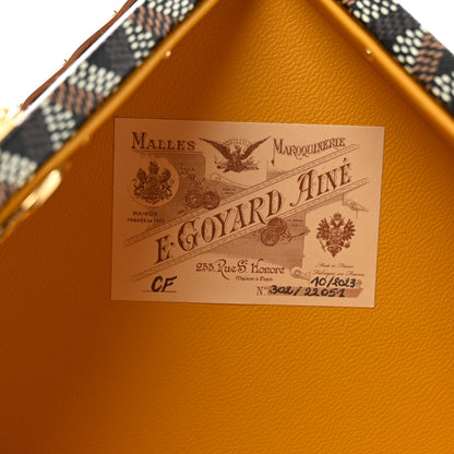 Goyard Goyardine De Trunk Bag Black Gold 6 of 9