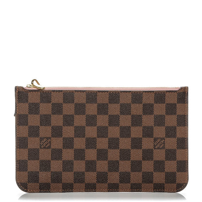 Louis Vuitton Damier Ebene Neverfull MM GM Pochette Rose Ballerine 1 of 7
