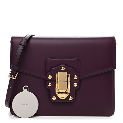 Dolce & Gabbana Calfskin Lucia Satchel Purple 1 of 12