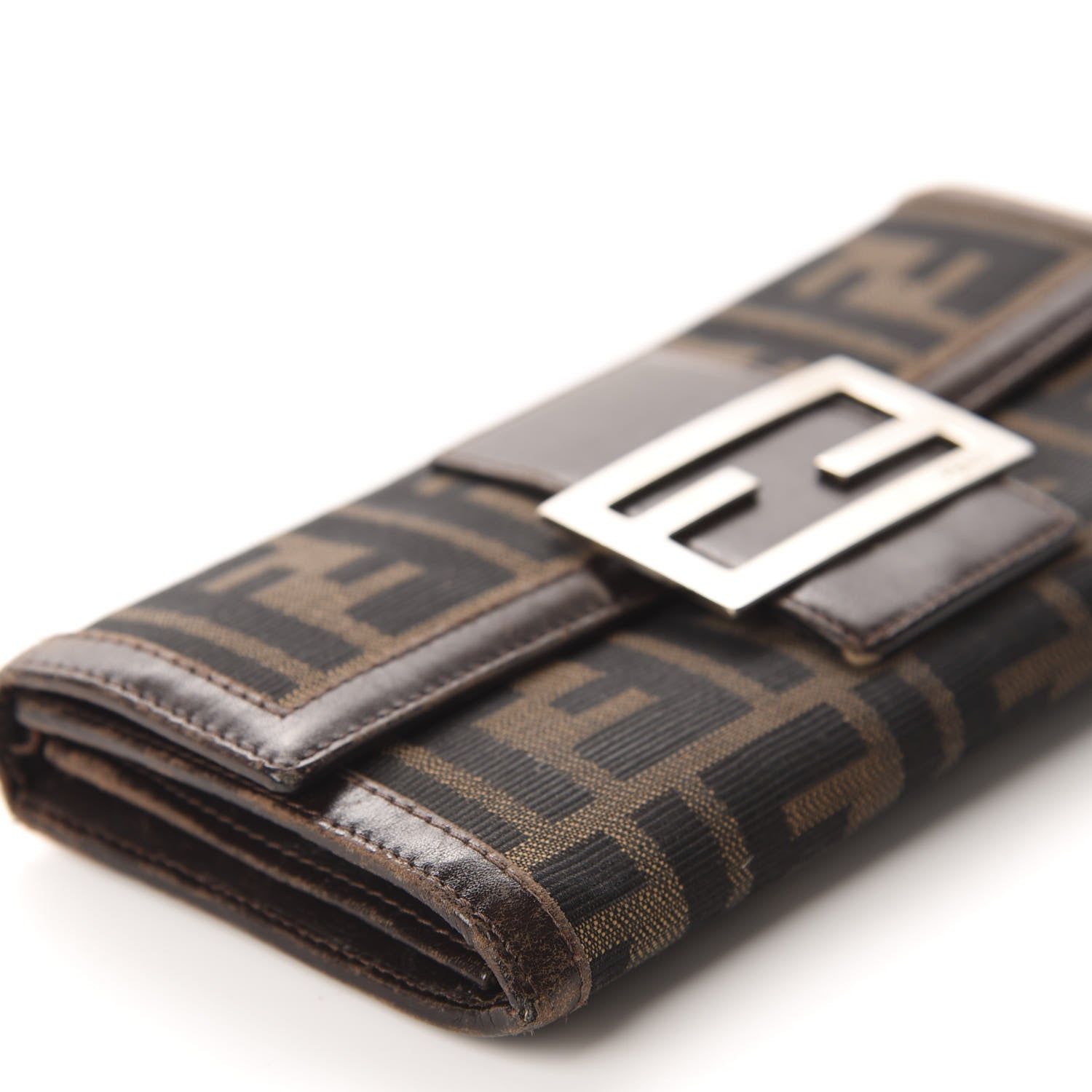 Fendi Zucca Continental Wallet Brown 6 of 13
