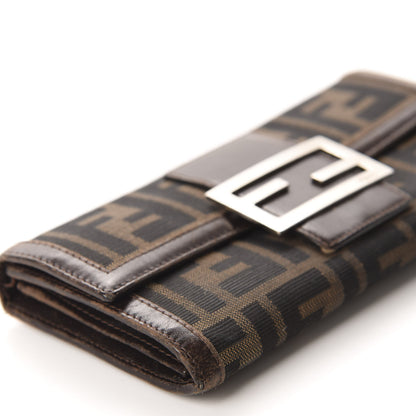 Fendi Zucca Continental Wallet Brown 6 of 13