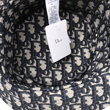 Christian Dior Oblique Reversible Teddy-D Brim Bucket Hat 57 Black 10 of 11