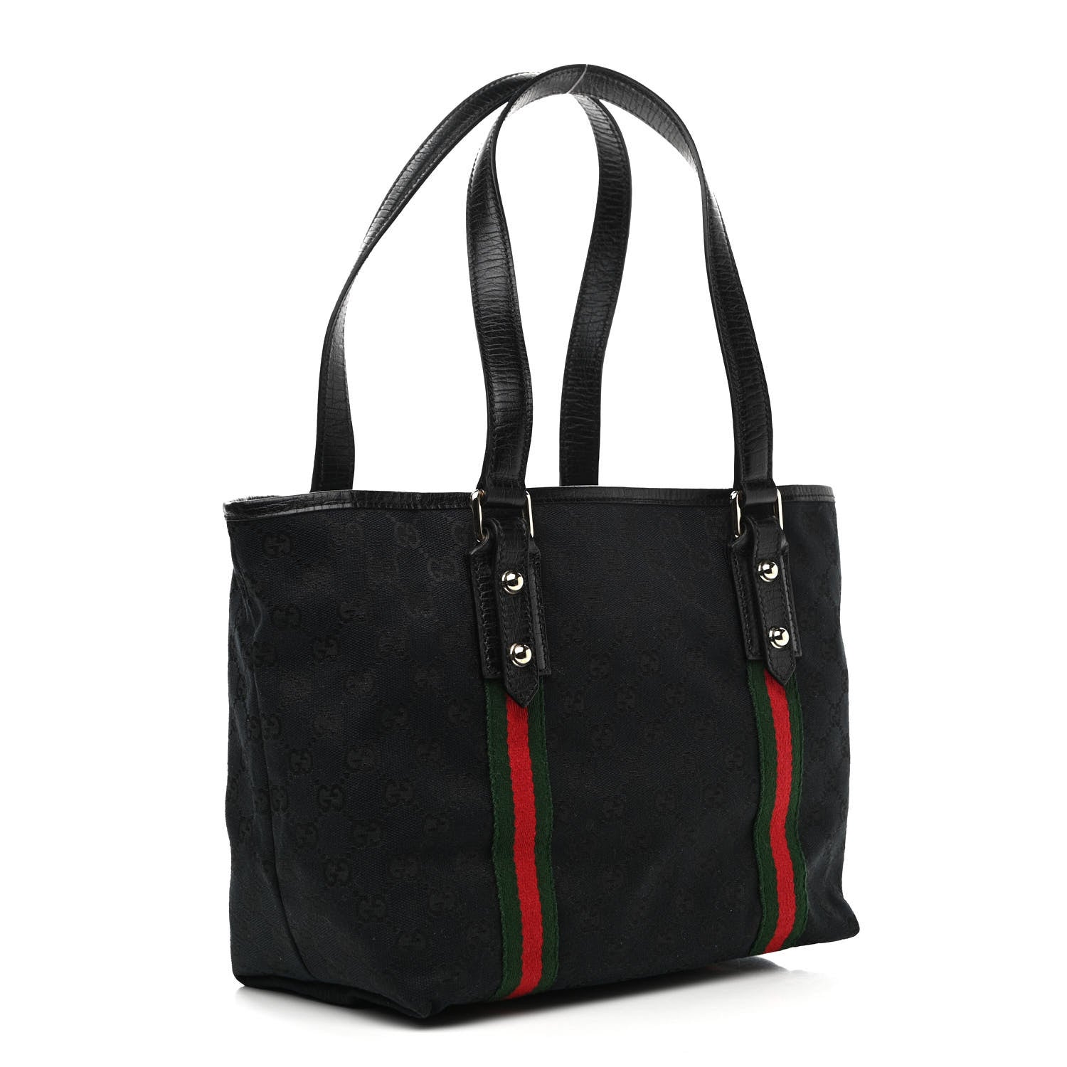 Gucci Monogram Medium Jolicoeur Tote Black 2 of 10