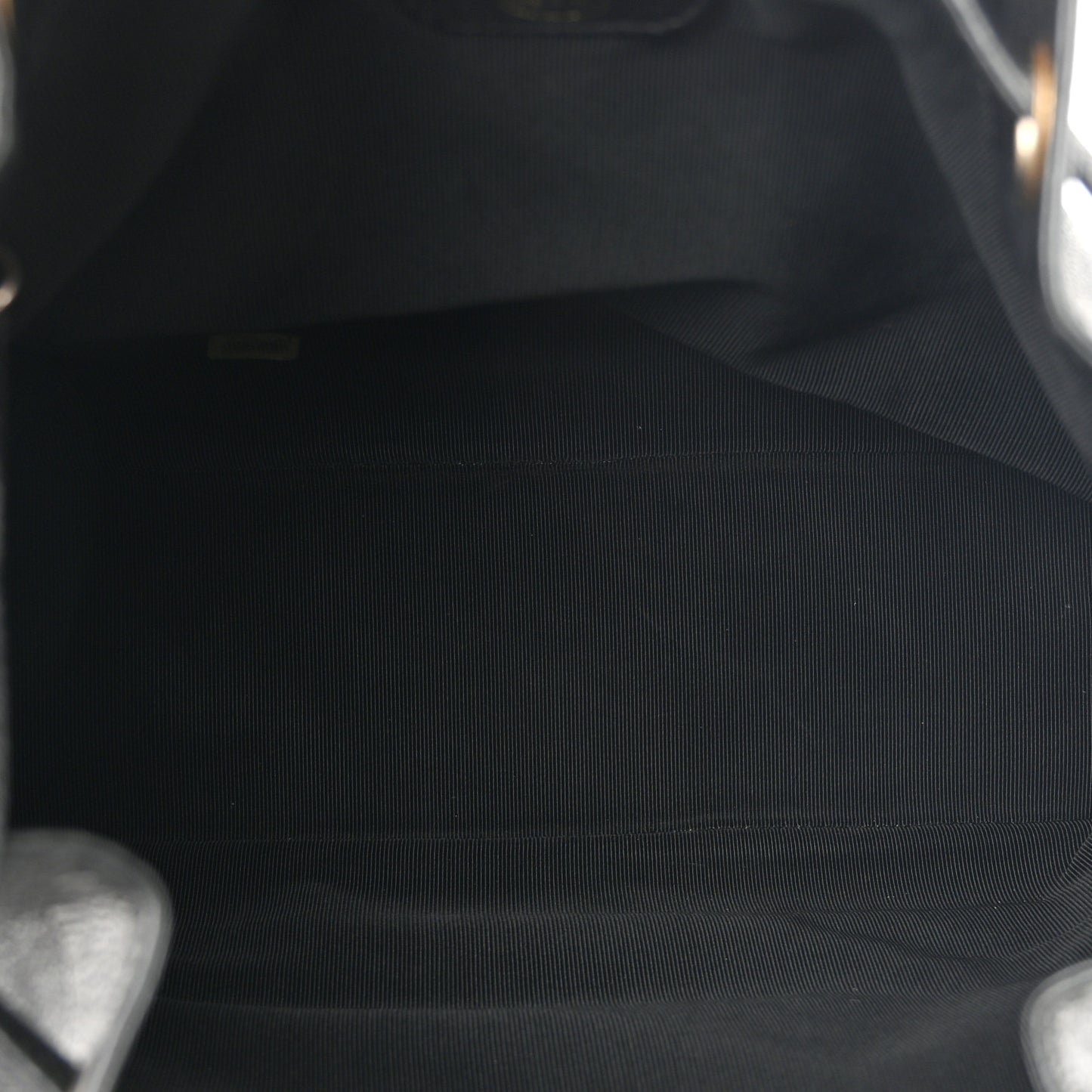 Caviar CC Drawstring Shoulder Bag Black